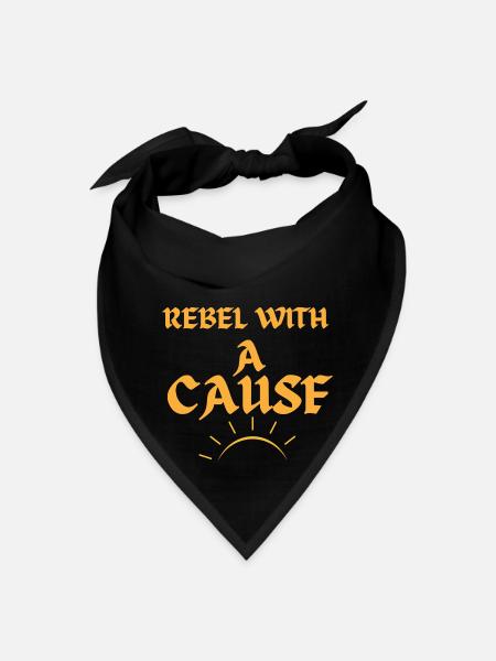 Rebel with a Cause – Bold & Stylish Design - Bandana - black