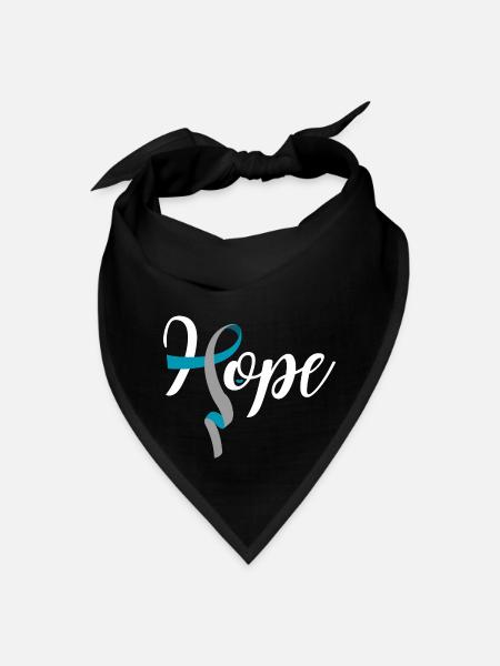 Diabetes Hope - Ruban de sensibilisation au diabète - Bandana - noir - Devant