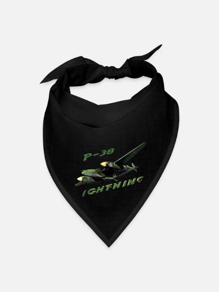 P 38 - Bandana - black - Front
