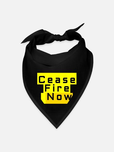 Cease Fire Now - Bandana - black