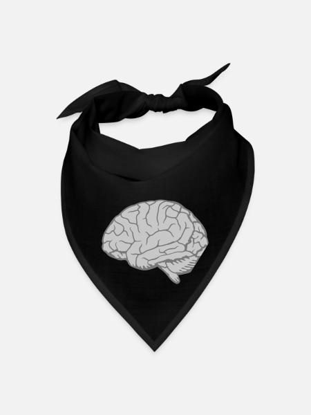 Brain Anatomy Organ - Bandana - black - Front