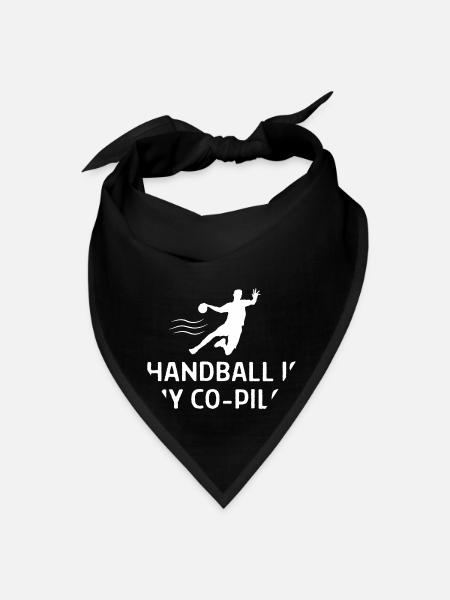 Handball Is My Co Pilot Handball Player - Bandana - black