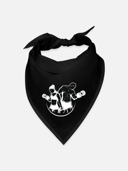 Body building - Bandana - black - Front