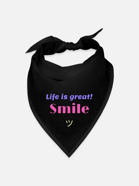 Life Is Great Smile DW - Bandana - black
