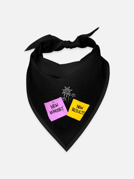 New mindset new results - Bandana - black