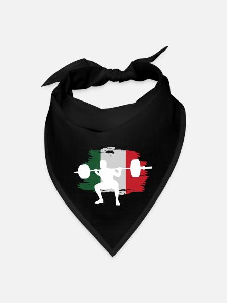 Italian Squats Powerlifting - Bandana - black - Front