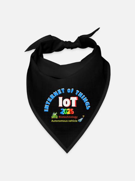 INTERNET of THINGS - Bandana - black - Front
