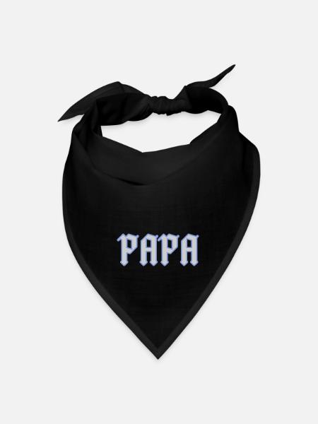 PAPA - Bandana - black - Front