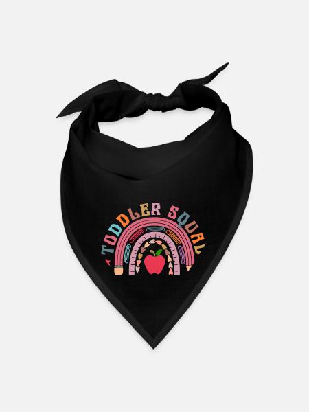 Rainbow Apple Hearts Arc - Bandana - black