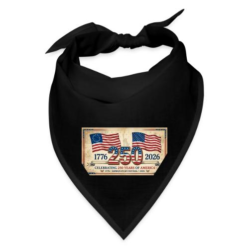 USA 250th Anniversary Flags Emblem - Bandana