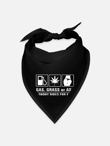 Gas Grass Or Ass - Bandana - black - Front