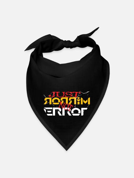 Just mirror not error - Bandana - black - Front