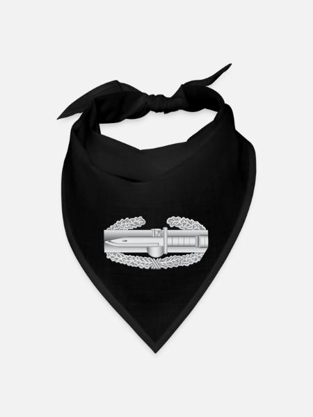 Combat Action Badge - Bandana - black - Front