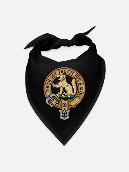 Clan MacPherson Crest - Bandana - black - Front