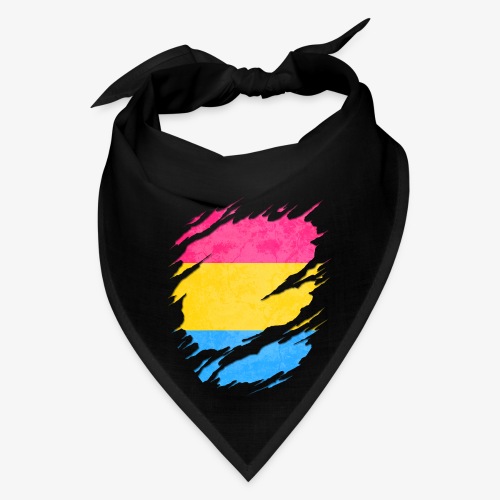Pansexual Pride Flag Ripped Reveal - Bandana