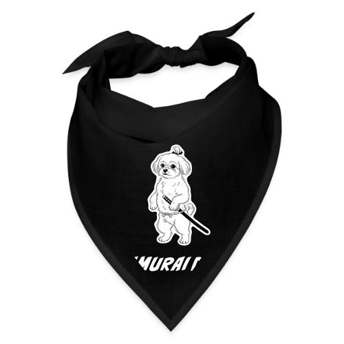 Samurai Maltese Katana Warrior Dog Tee - Bandana