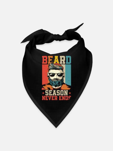 Beard Lover Bearded Man Beard - Bandana - black - Front