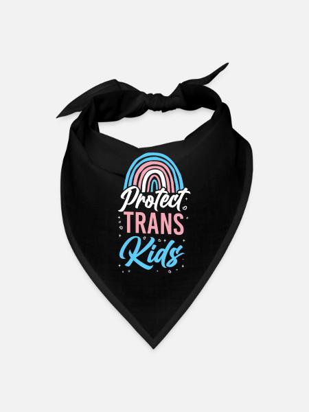 Transgender Trans LGBT Pride - Bandana - black - Front