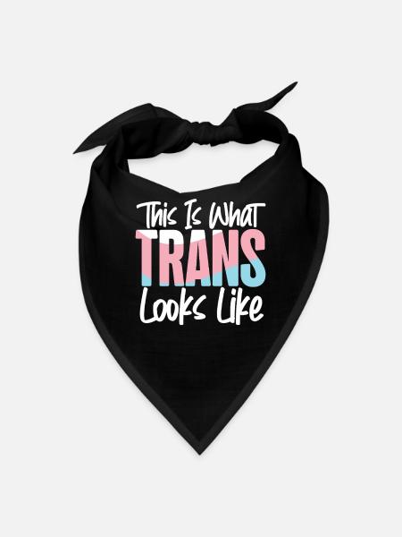 Transgender Trans LGBT Pride - Bandana - black - Front