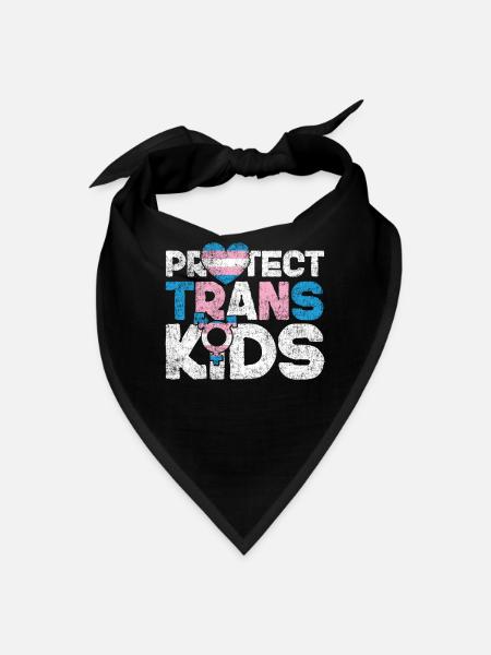 Transgender Trans LGBT Pride - Bandana - black - Front