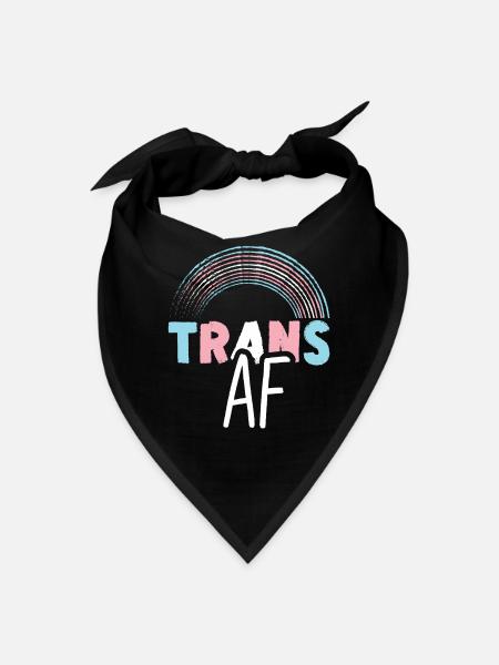 Transgender Trans LGBT Pride - Bandana - black - Front