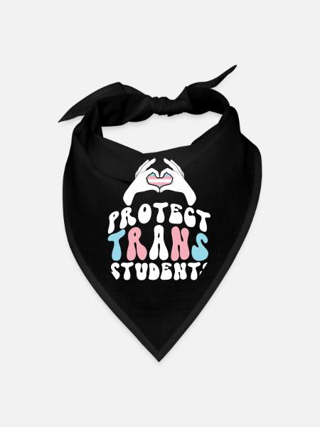 Transgender Trans LGBT Pride - Bandana - black - Front