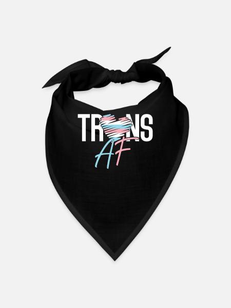 Transgender Trans LGBT Pride - Bandana - black - Front