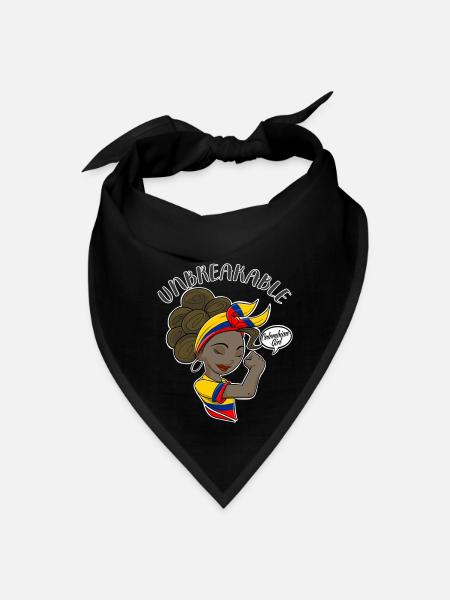 Colombian Girl Unbreakable Colombian Heritage - Bandana - black - Front