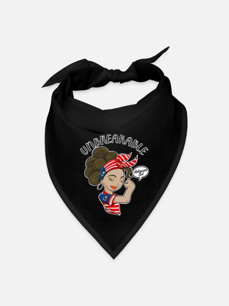 Malaysian Girl Unbreakable Malaysian Heritage - Bandana - black - Front