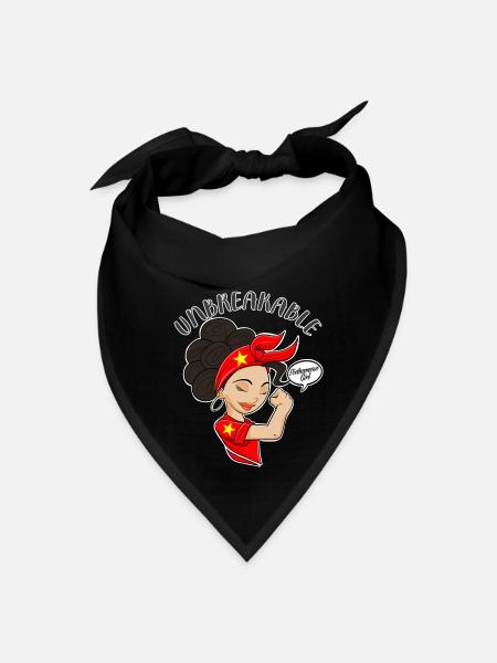 Vietnamese Girl Unbreakable Vietnamese Heritage - Bandana - black - Front