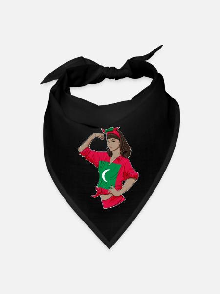 Maldivian Girl Unbreakable Maldivian Heritage - Bandana - black - Front