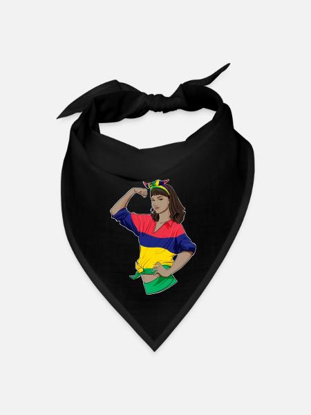 Mauritius Girl Unbreakable Mauritius Heritage - Bandana - black - Front