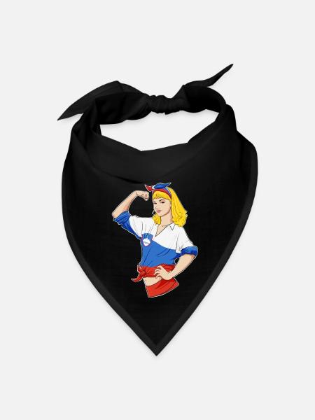 Slovenian Girl Unbreakable Slovenian Heritage - Bandana - black - Front