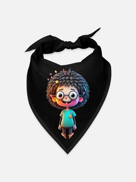 Orion - Digital Cartoon Character - Bandana - black - Front