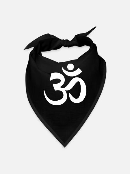 Om Peace Hindu - Bandana - black