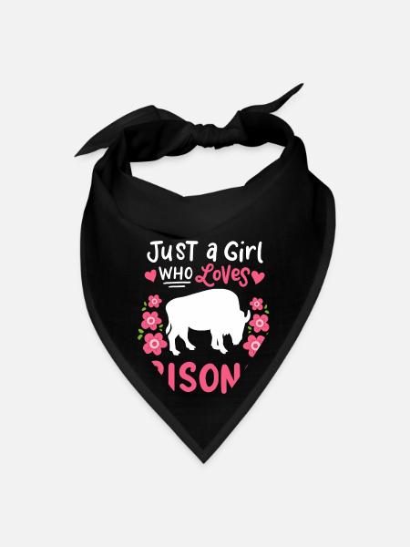 Bison Bison Lover - Bandana - black - Front