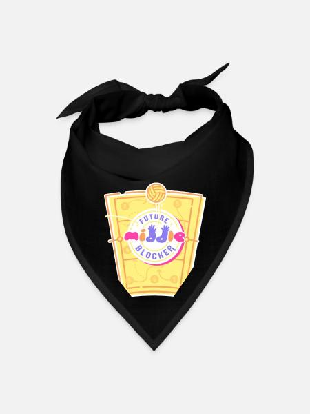 Future Middle Blocker Child Volleyball Design - Bandana - black