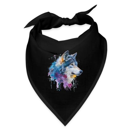 Splash-Art Wolf Head - Bandana