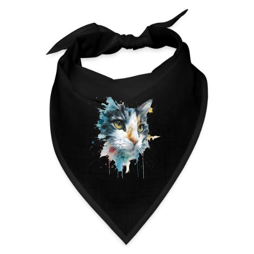 Watercolor cat face - Bandana