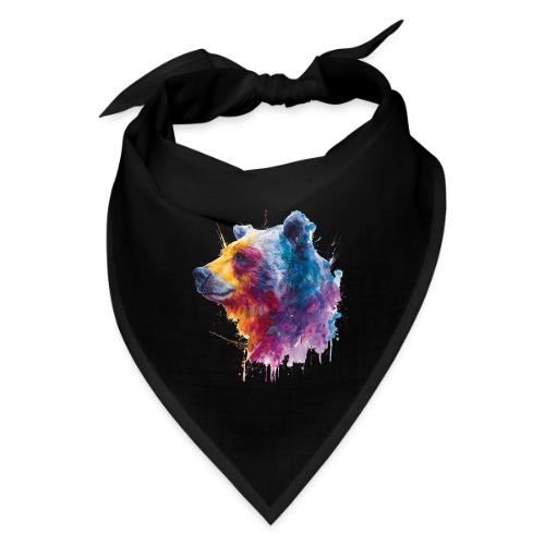 Watercolor Bear Portrait - Bandana