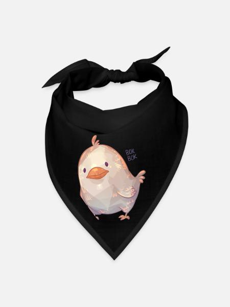 Chubby Chicken - Bandana - black - Front