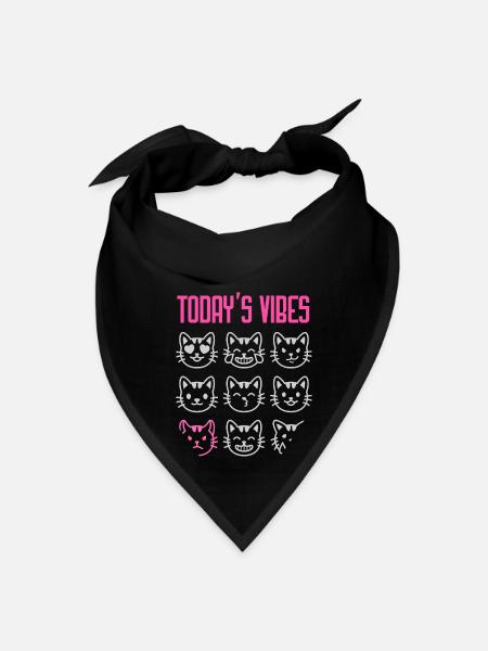 Today's Vibe: Not in the Mood - Bandana - black - Front