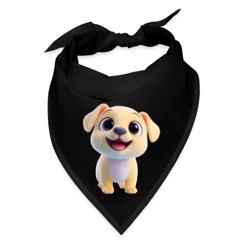 Playful 3D Baby Puppy Looking Up - Bandana