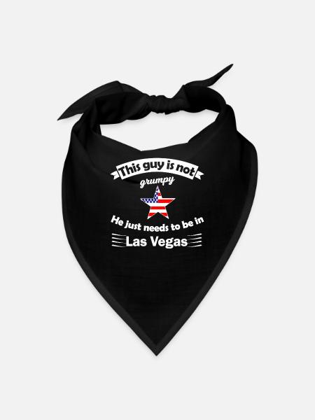 This Guy Not Grumpy Las Vegas Tee - Bandana - black - Front