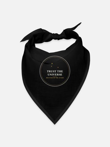 Trust the Universe: Written in the Stars - Bandana - black - Front