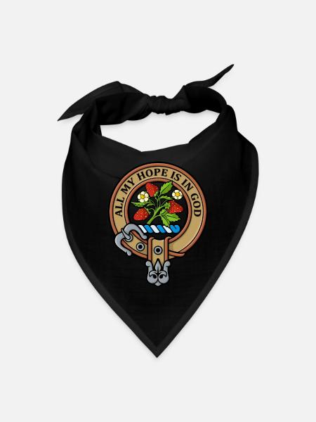 Clan Fraser Crest - Bandana - black - Front
