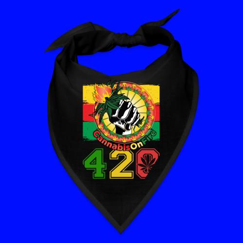 Antic 420 OnFire Herb Weed Marijuana Design - Bandana