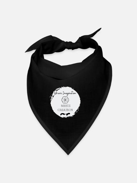 Where Imagination Meets Creation - Bandana - black - Front