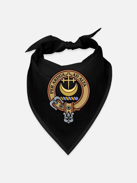Clan Hannay Crest - Bandana - black - Front