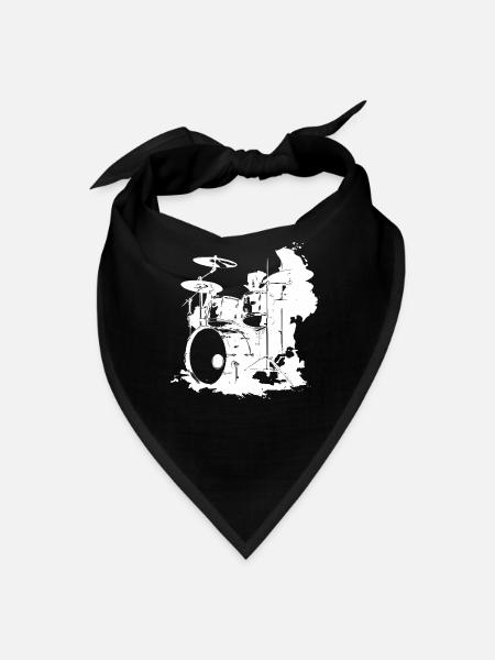 Drum Kit - Bandana - black - Front